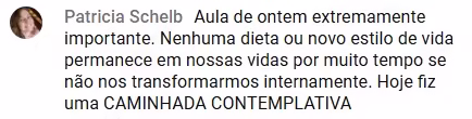 Depoimento real de aluna 20